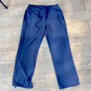 Infinity large navy scrub bottom. Stretch.